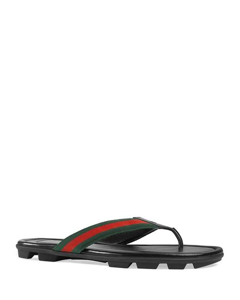 Gucci Men's Titan Thong Sandals 